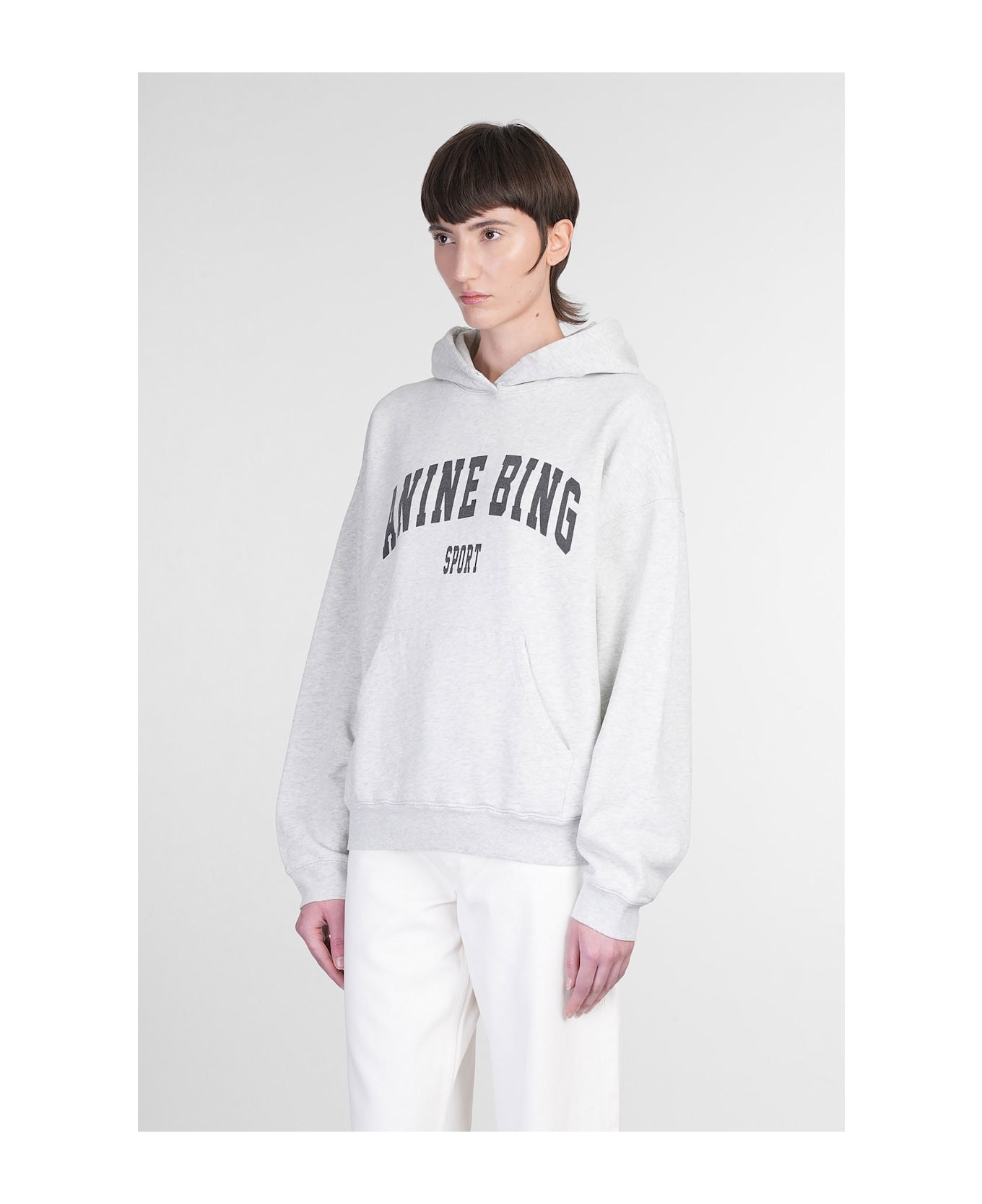 Harvey Sweatshirt In Grey Cotton - 4