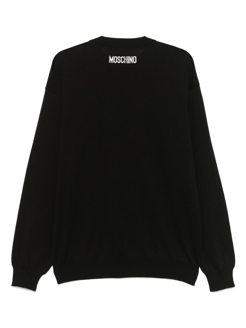 Moschino intarsia-knit sweater outlook