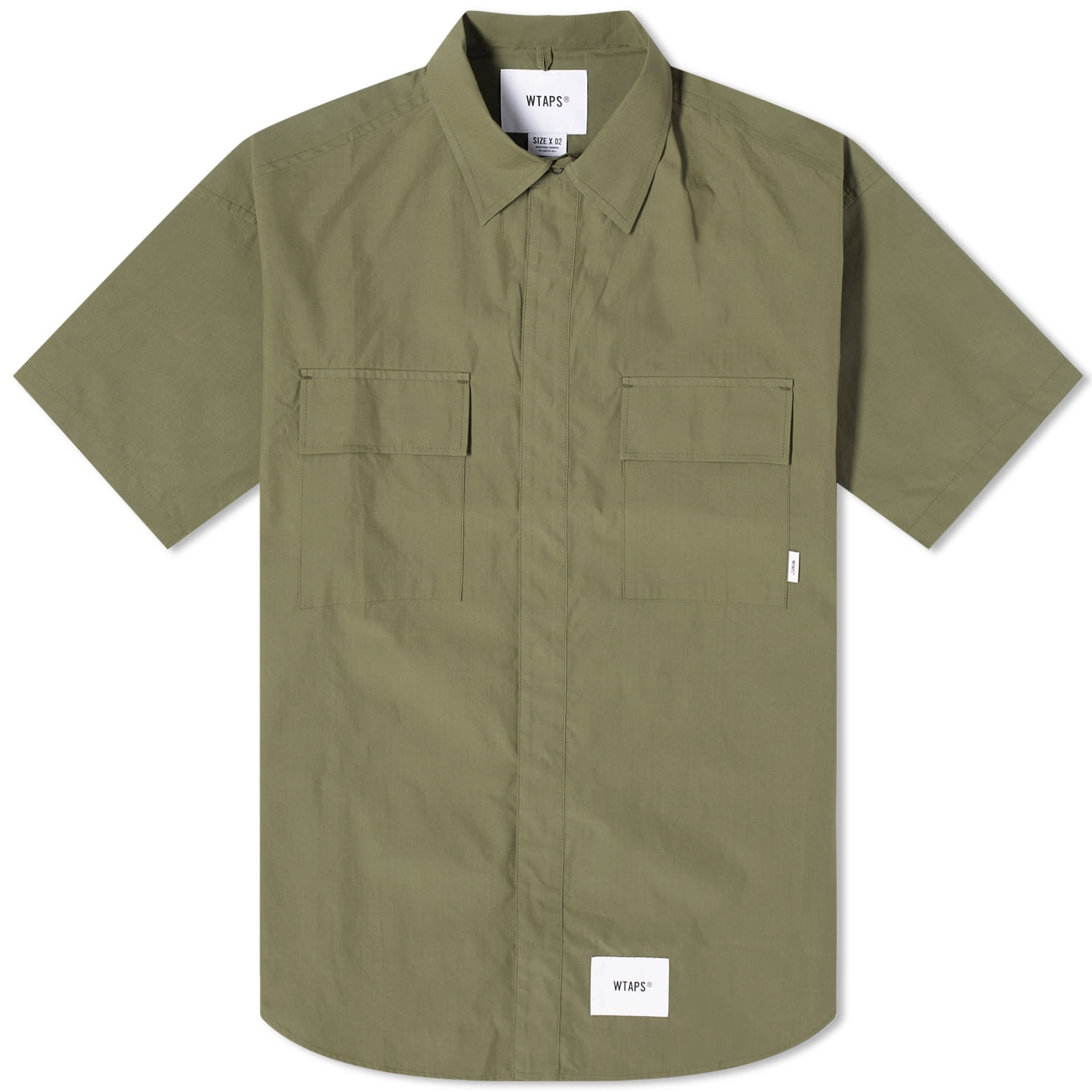 WTAPS 12 2 Pocket Short Sleeve Ripstop Shirt - 1