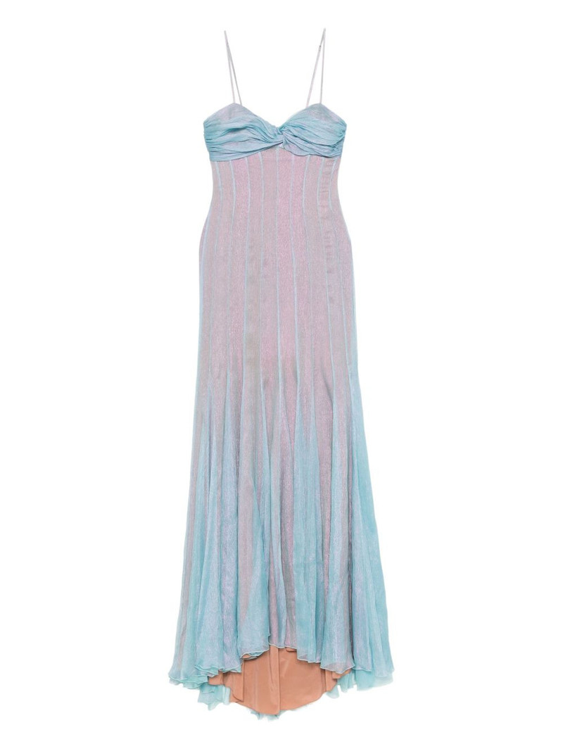 Giustina pleated silk dress 1