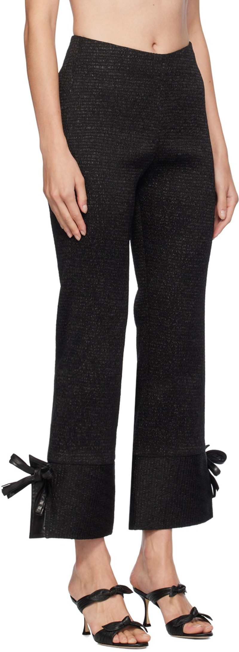SUPER YAYA Black Torrero Trousers outlook
