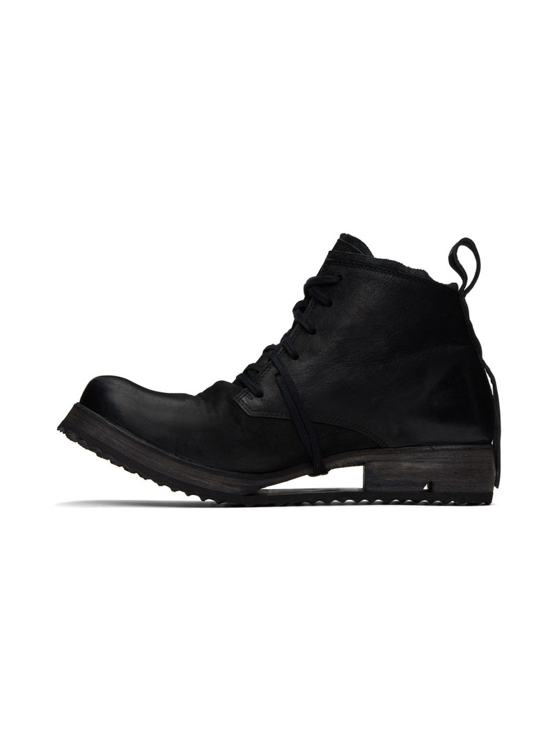 Boris Bidjan Saberi Black 'Boot4' Boots outlook