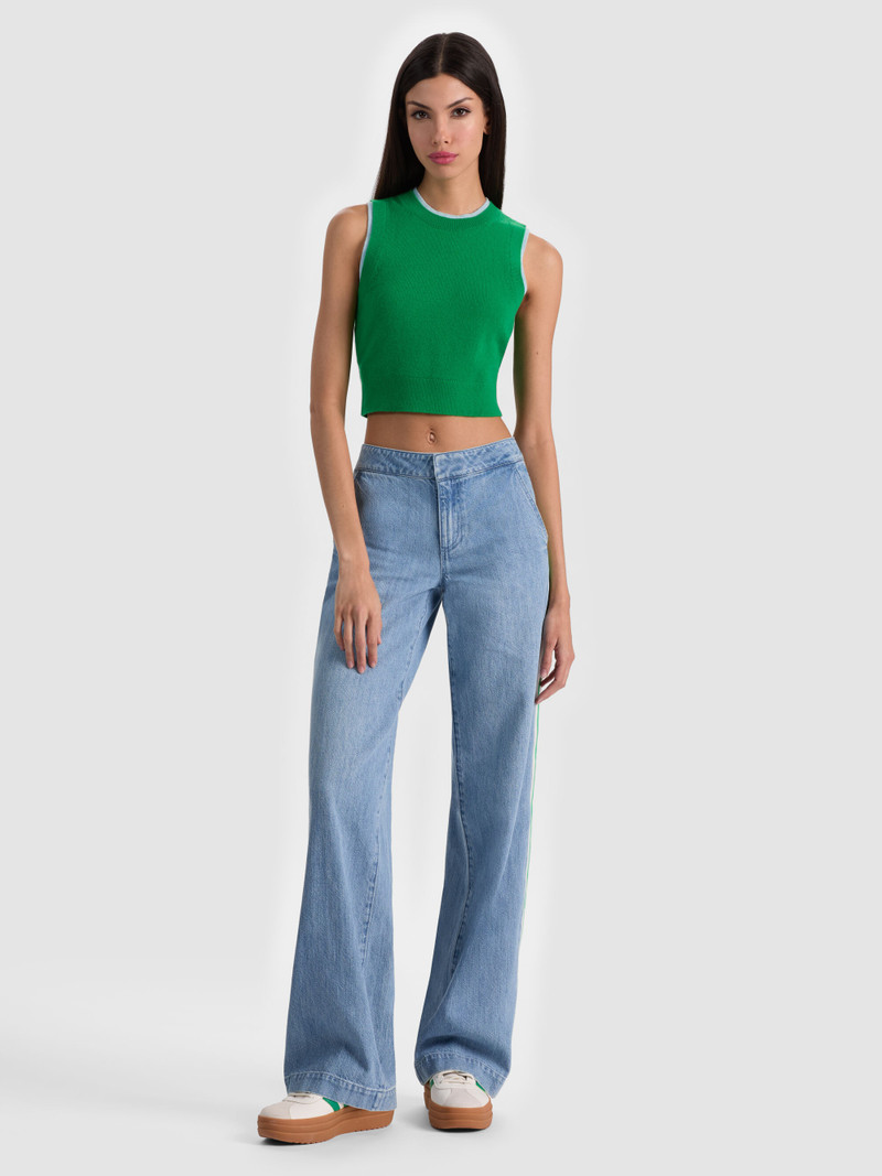 ARACELI TWO TONE CASHMERE TANK 3