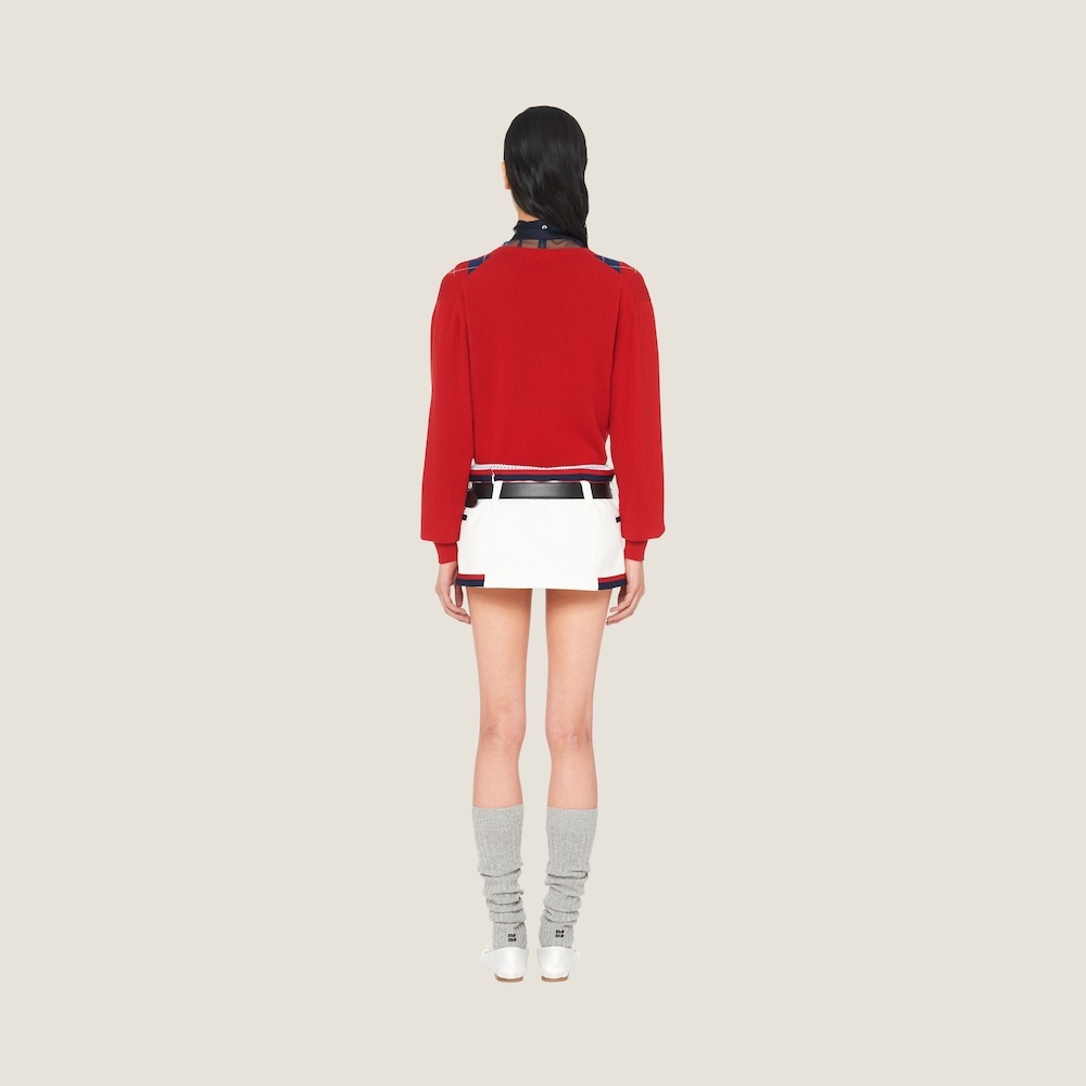 Intarsia knit cashmere sweater - 2