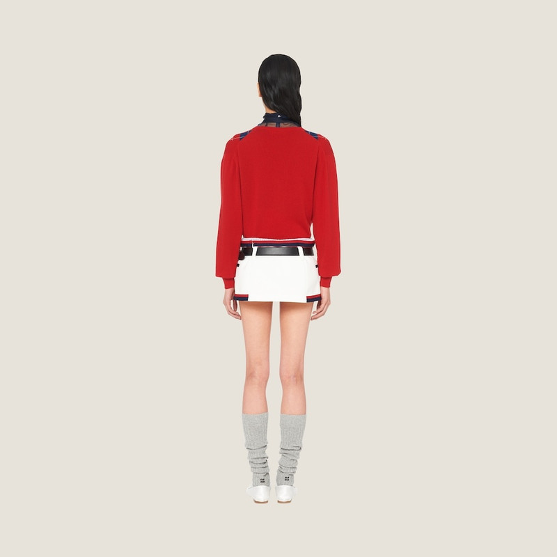 Miu Miu Intarsia knit cashmere sweater outlook