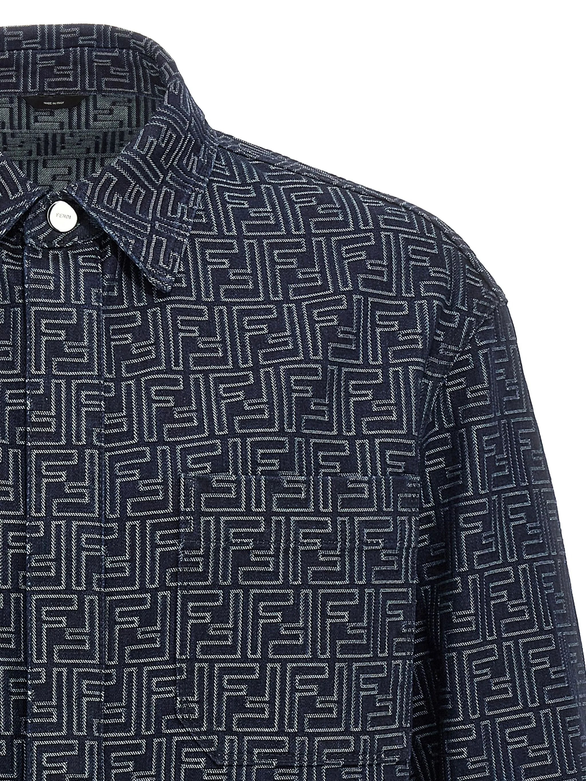 Monogram-pattern Shirt Jacket - 2