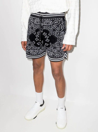 AMIRI bandana-print track shorts outlook