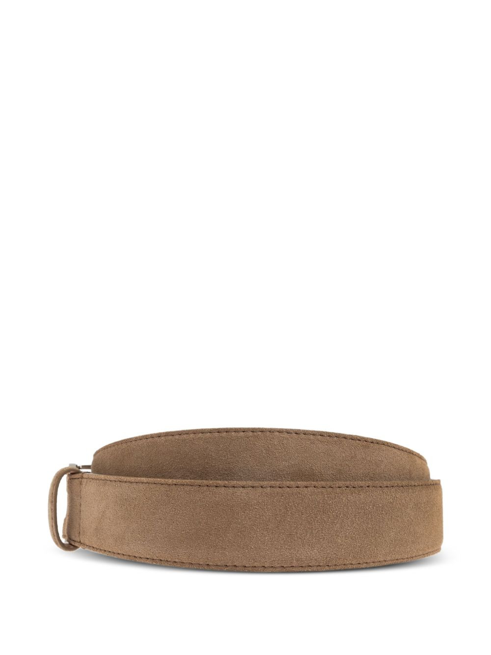 suede-leather buckle belt - 2