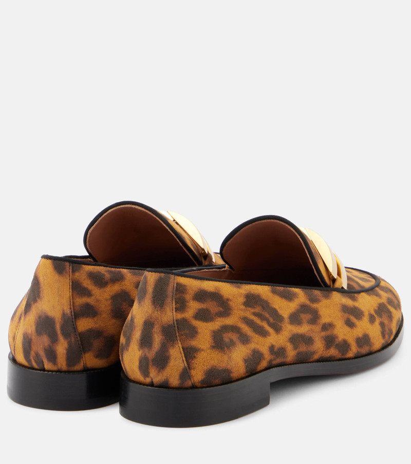Brandi leopard-print leather loafers 3