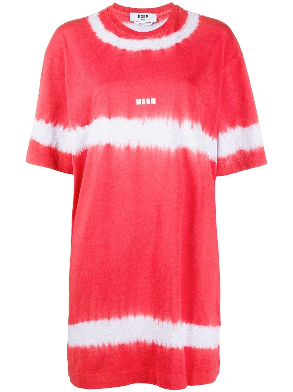 tie-dye print T-shirt dress - 1