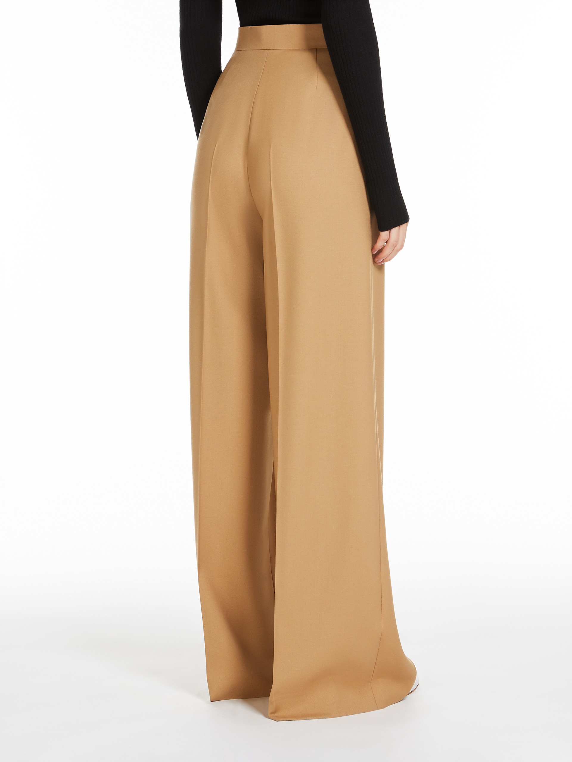 SENNA Wide-leg wool trousers - 4