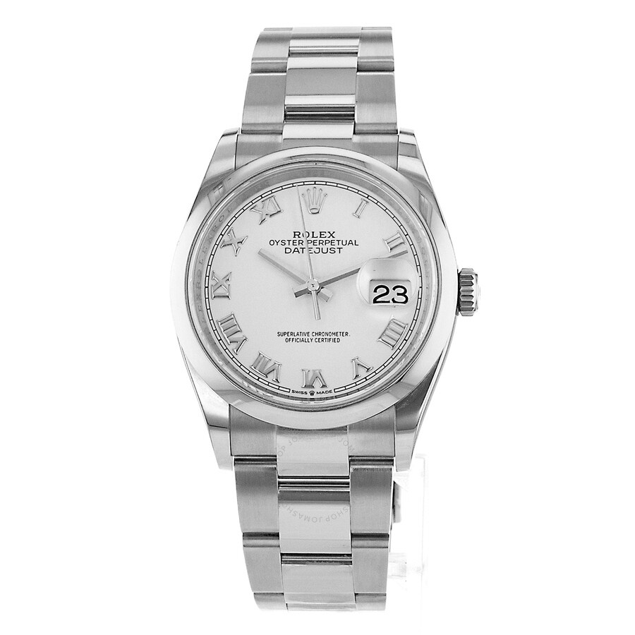 Pre-owned Rolex Datejust 36 Automatic Chronometer White Dial Men's Watch 126200 WRO - 4