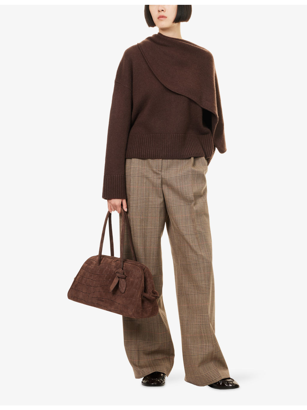 Elson Round-Neck Wool and Cashmere-Blend Scarf Jumper - 2