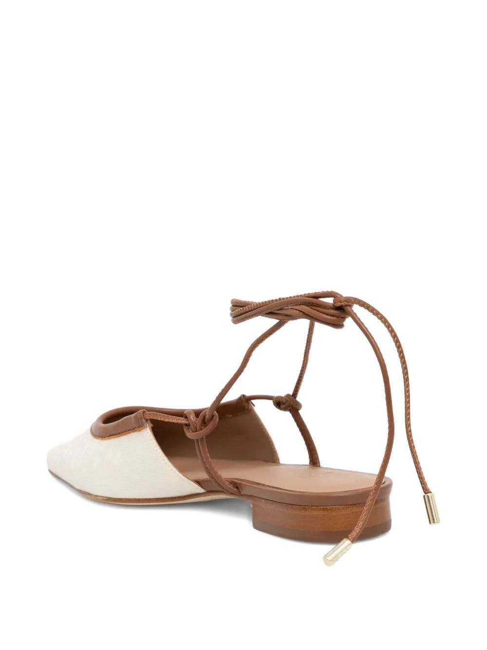 tie-fastening ballerina shoes - 3