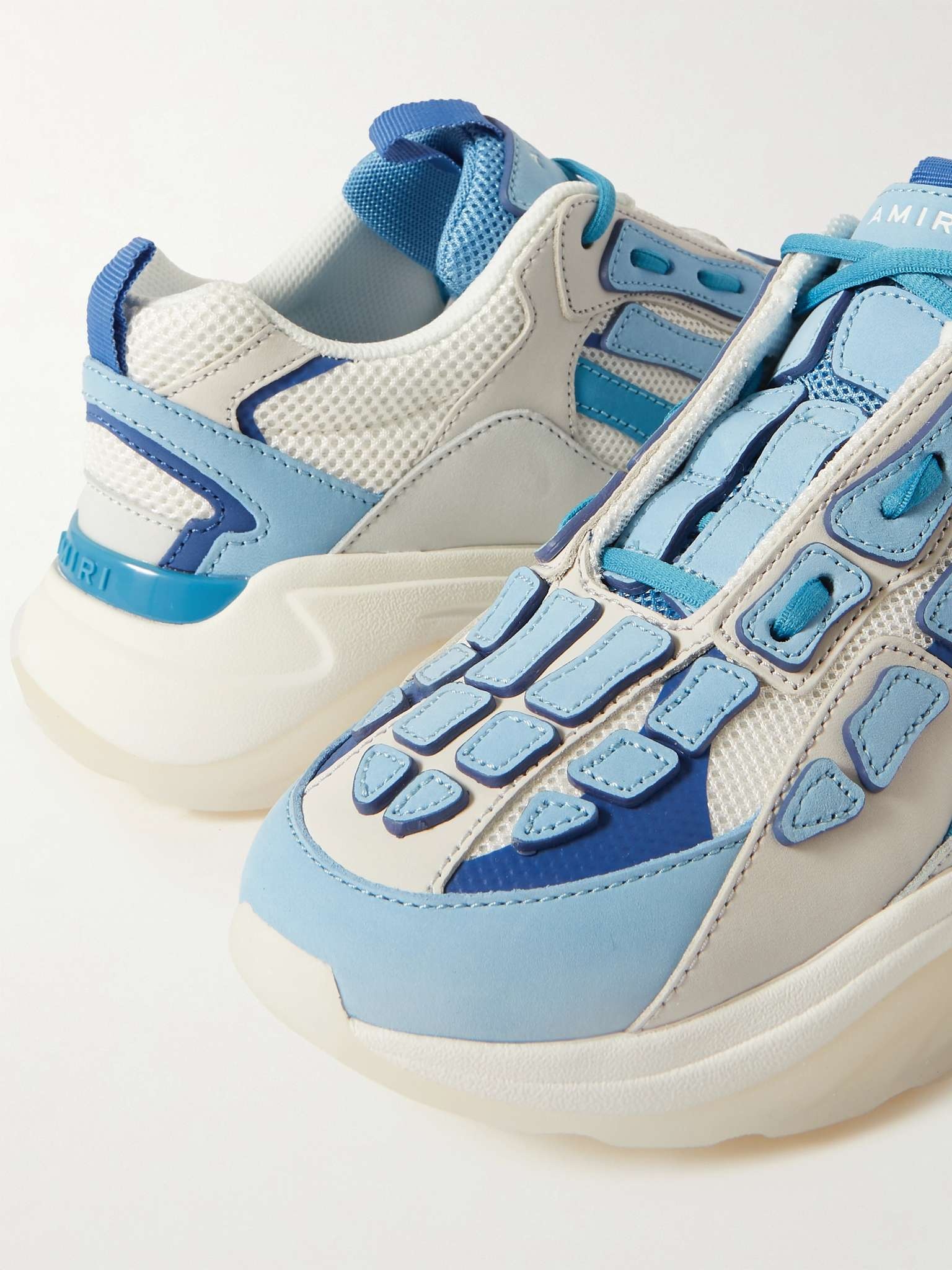 Bone Runner Nubuck-Trimmed Mesh Sneakers - 6