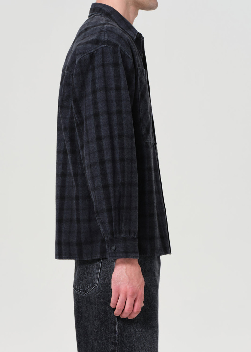 BRENNAN SHIRT IN UMBRA CHECK/MIRAGE 5