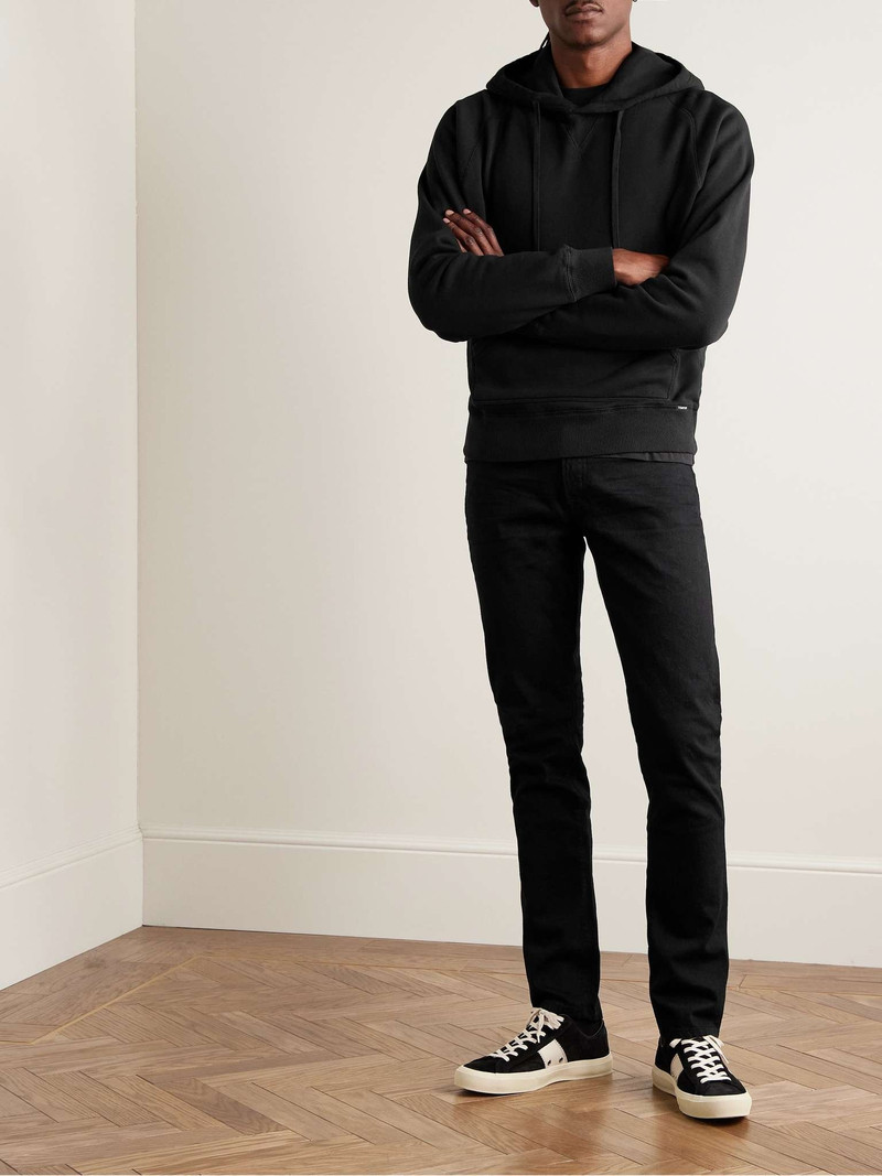 TOM FORD Garment-Dyed Cotton-Jersey Hoodie outlook