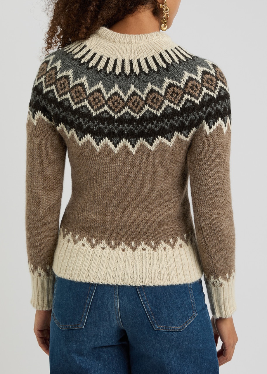 Chloe Fair Isle Intarsia Alpaca-blend Jumper - 3
