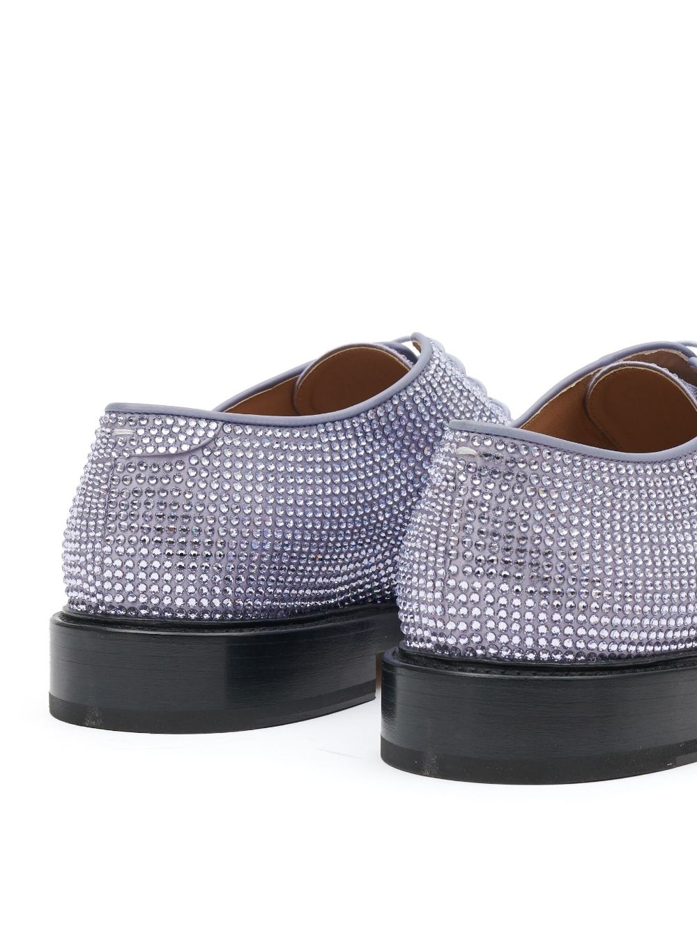 rhinestone-embellished lace-up shoes - 4