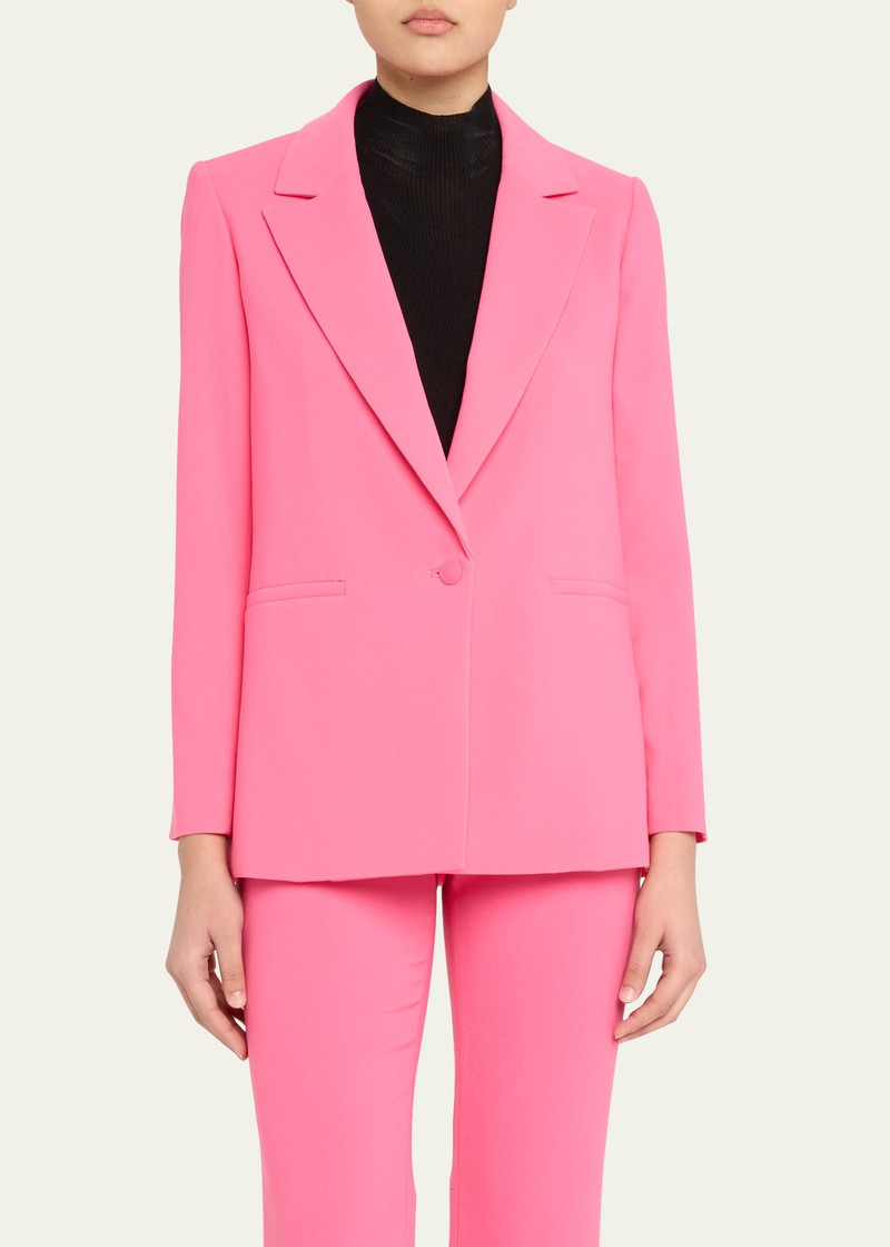 Denny Notch-Collar Boyfriend Blazer 4