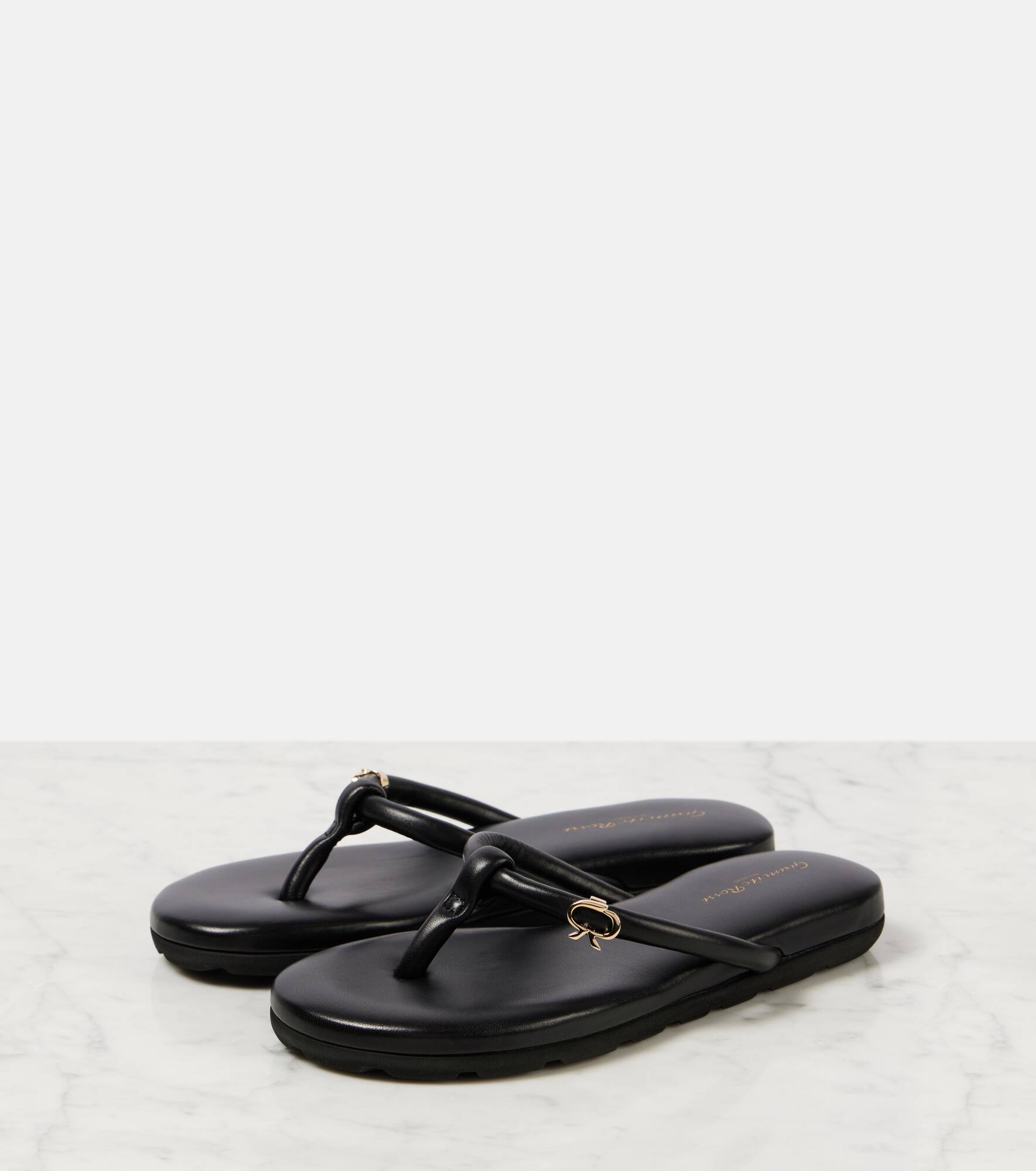 Juno leather thong sandals - 4