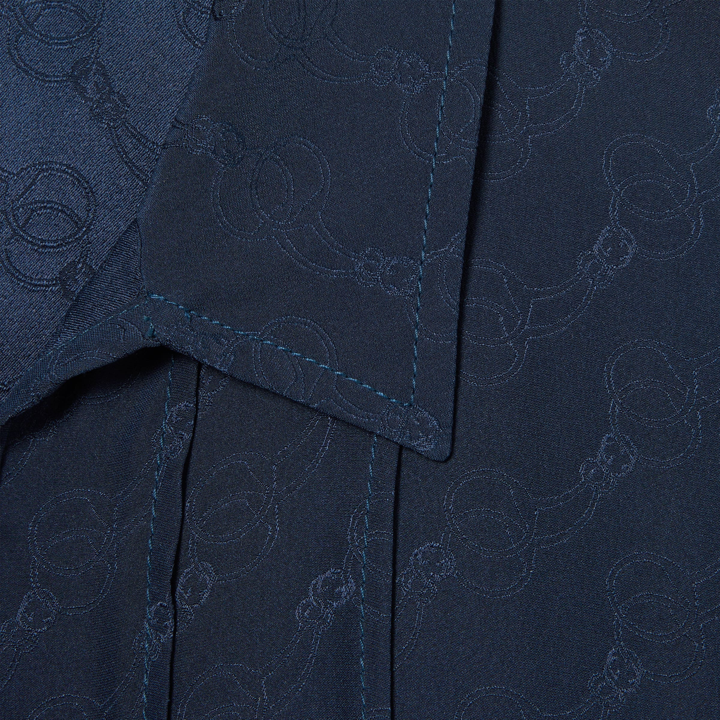 GG and chain silk jacquard dress - 8