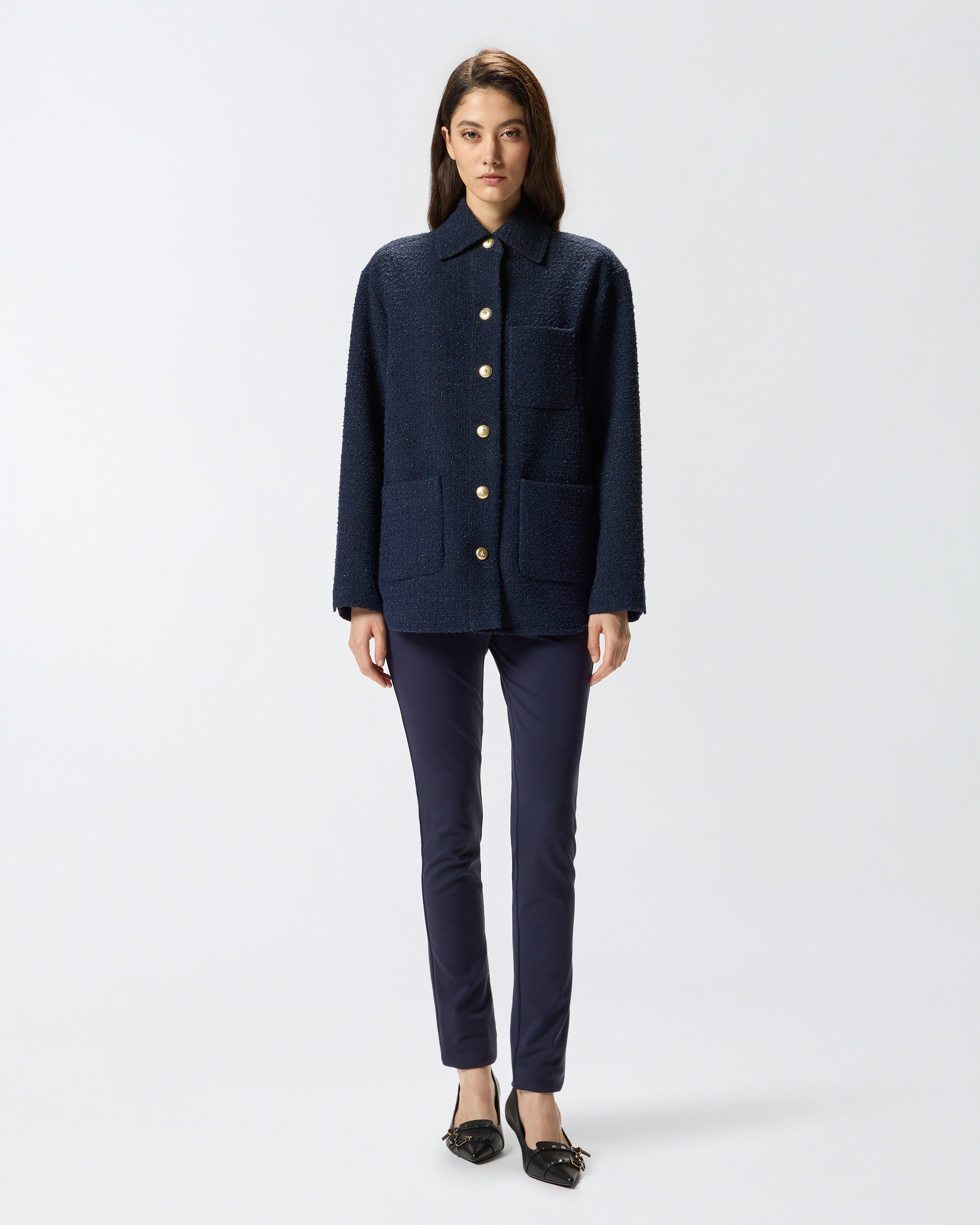 OVERSIZED PATTERNED TWEED JACKET - 3