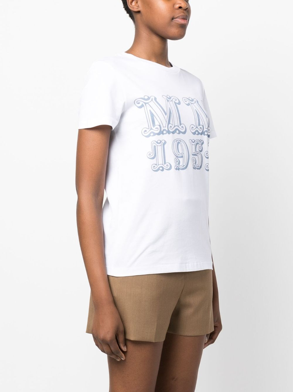 logo-print cotton T-shirt - 3