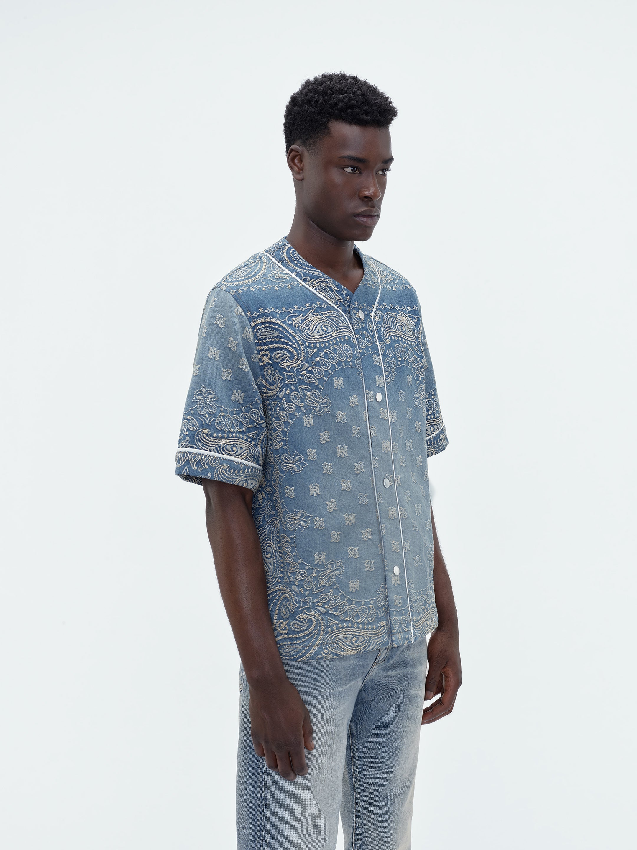 BANDANA JACQUARD BASEBALL SHIRT - 3