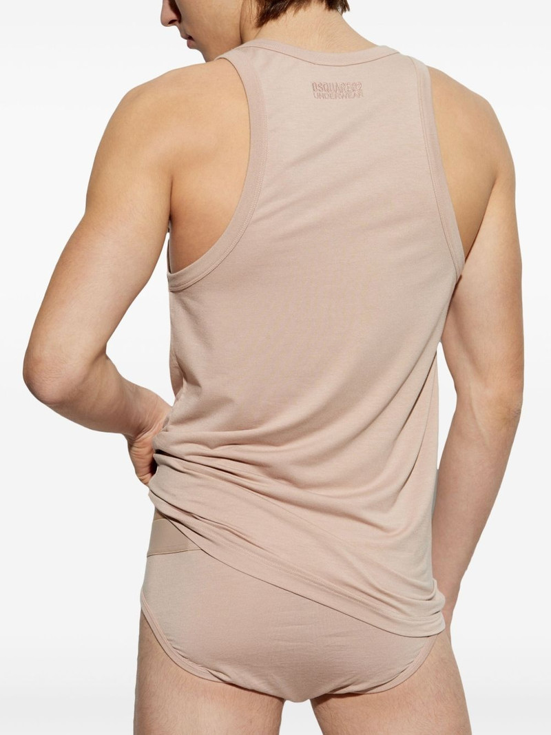 DSQUARED2 logo-embroidered tank top outlook