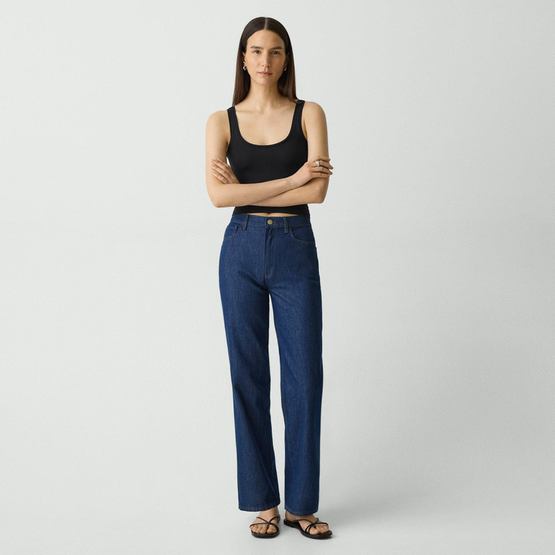 Theory Scoop Neck Tank Top in Stretch Nylon outlook