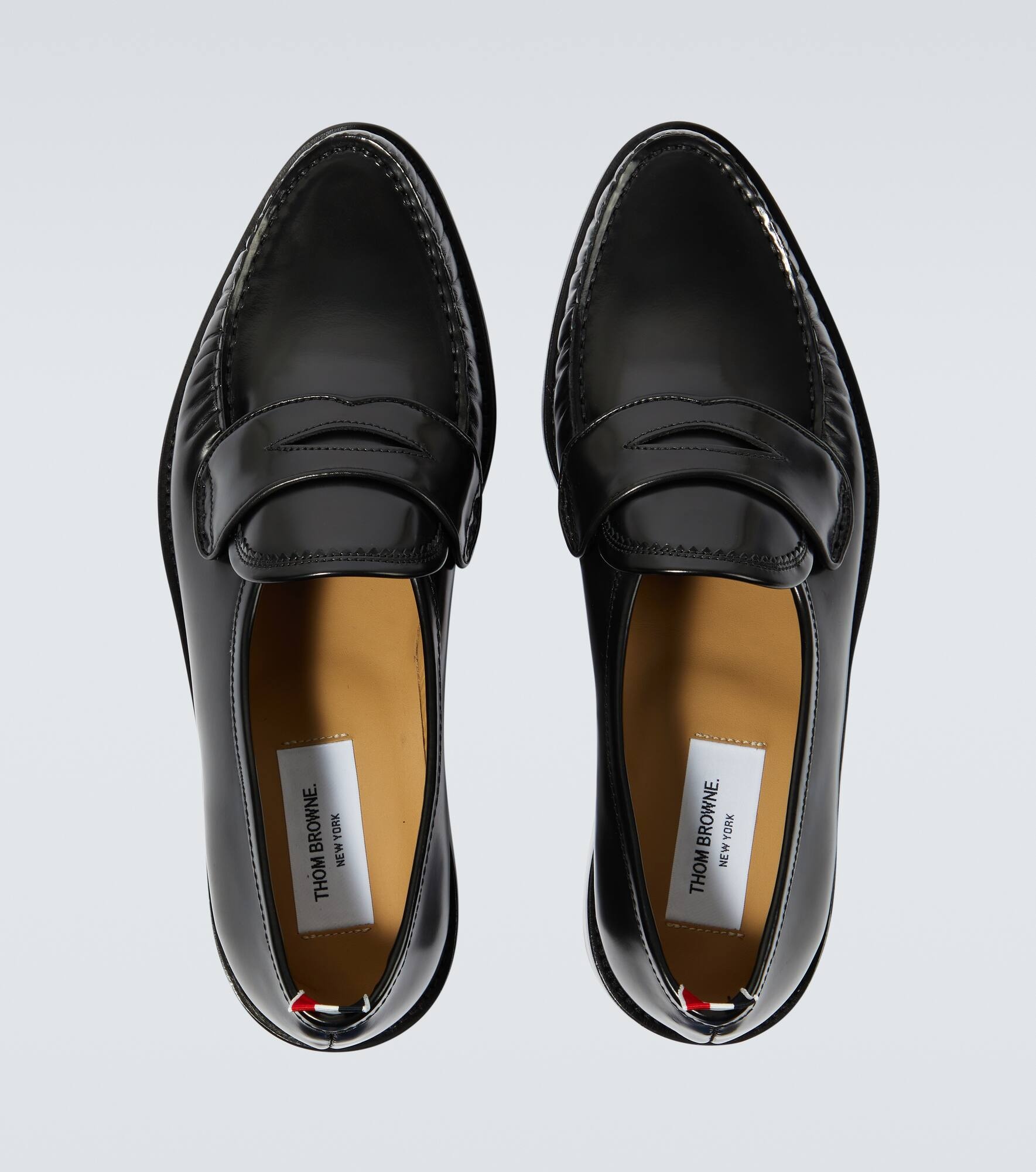 Leather penny loafers - 4