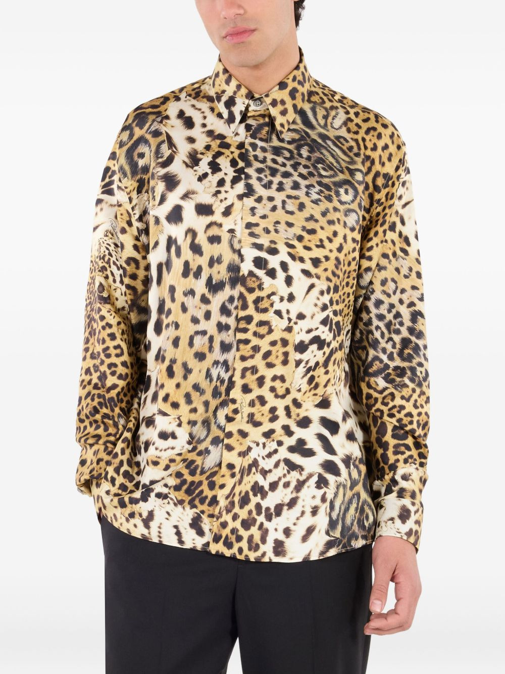 leopard-print shirt - 3