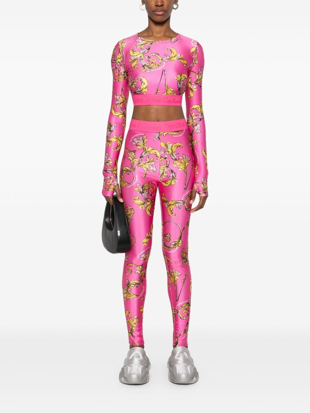 Barocco-print leggings - 2