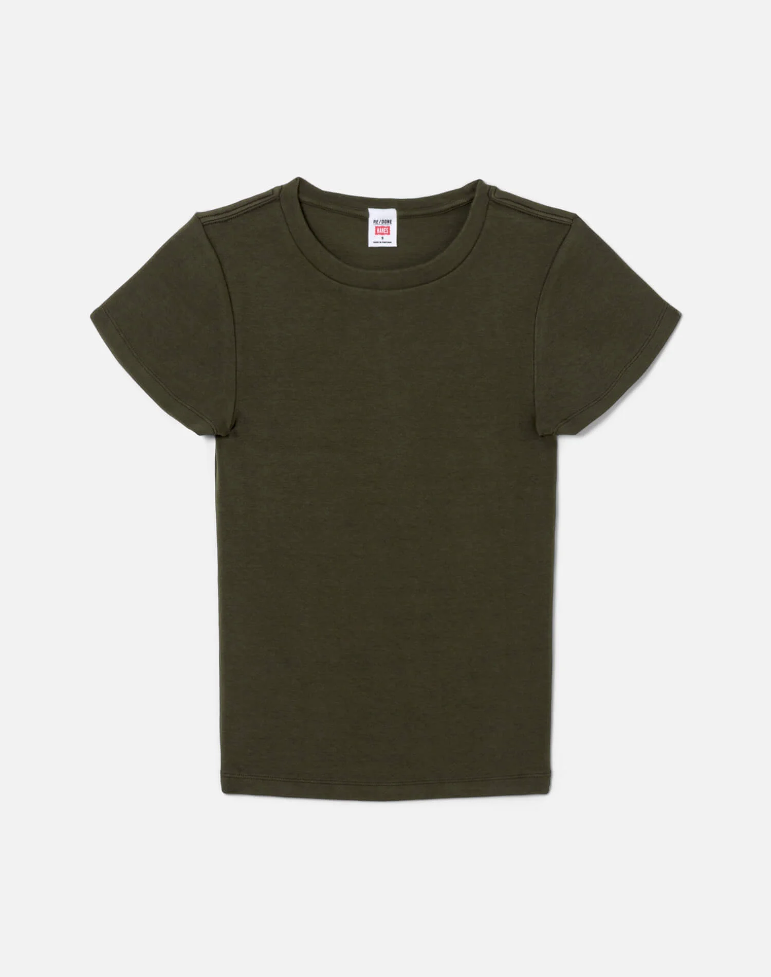 Hanes 60s Slim Tee - Olive Branch - 1