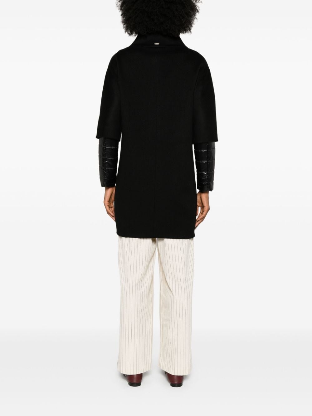 detachable-panels virgin-wool coat - 4