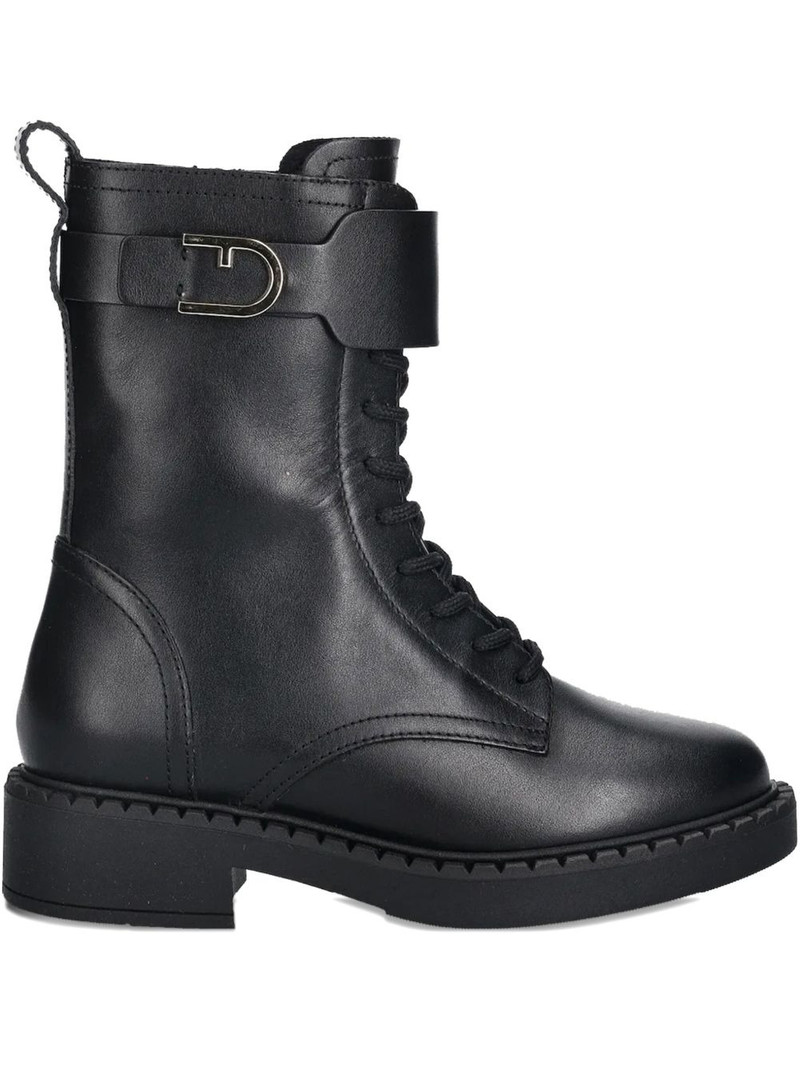 buckle-fastening lace-up boots 1