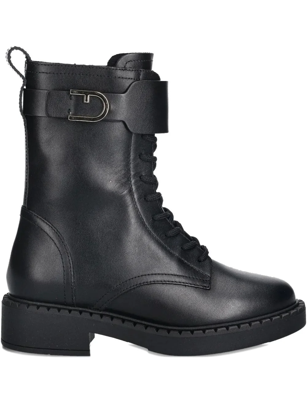 buckle-fastening lace-up boots - 1