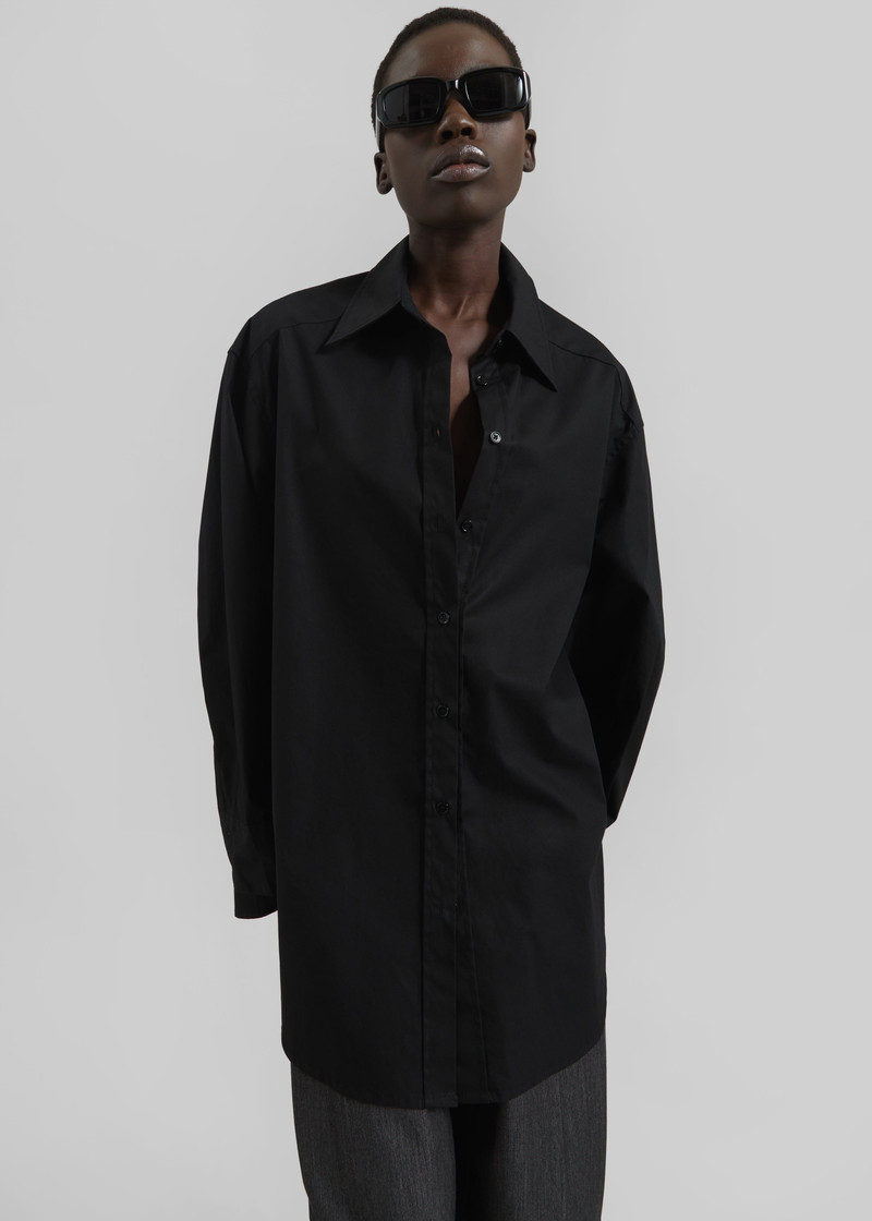 Kent Button Up Shirt - Black 5