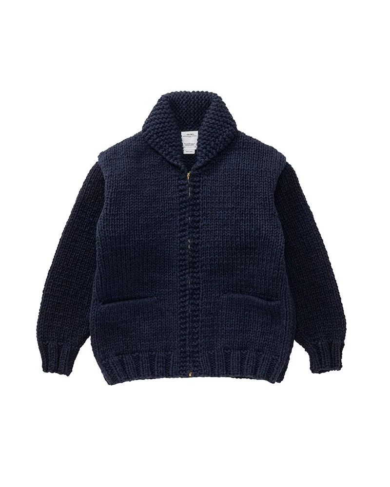 COWICHAN HAND KNIT NAVY - 1
