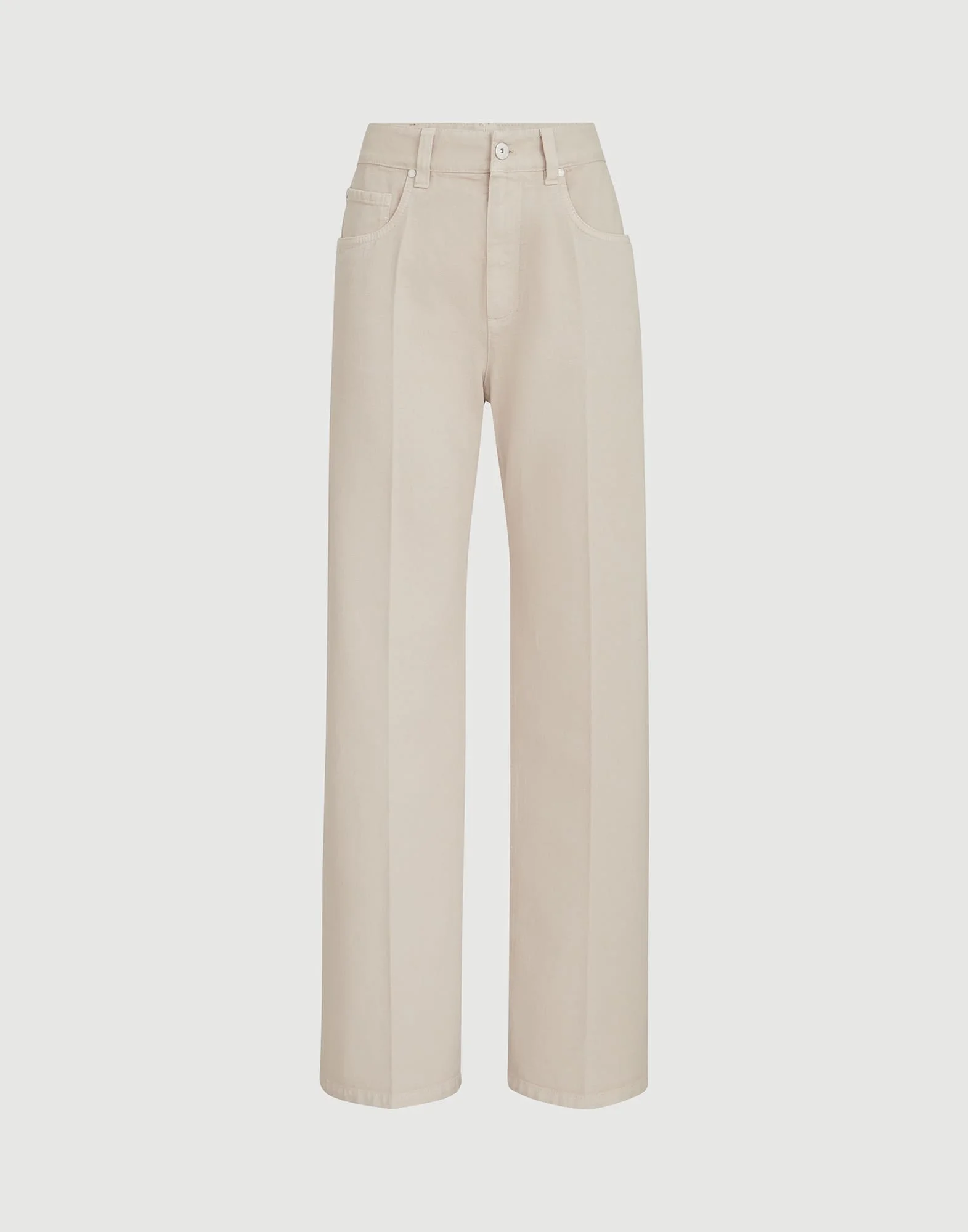 Dyed denim contemporary loose trousers - 1