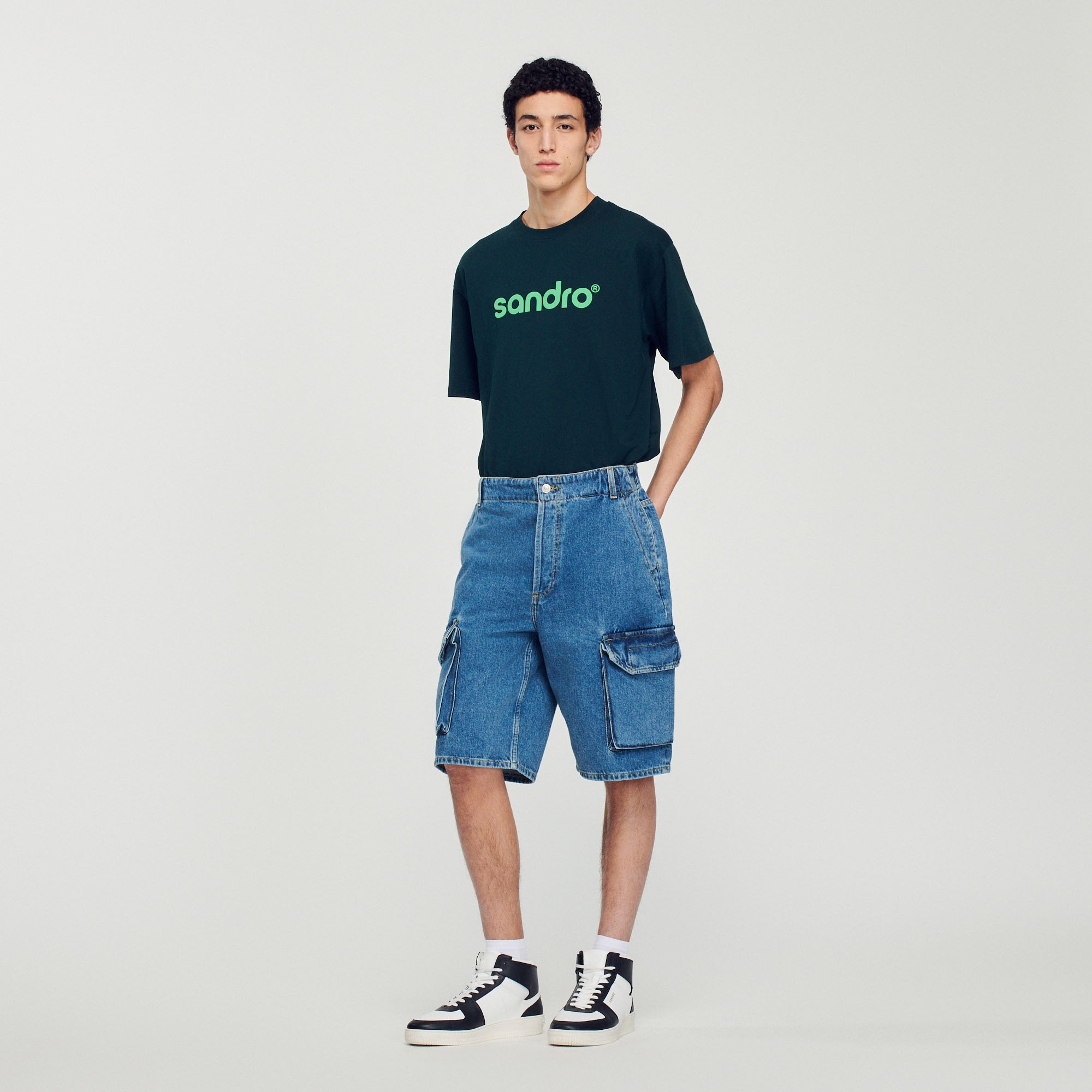 Baggy denim shorts - 2