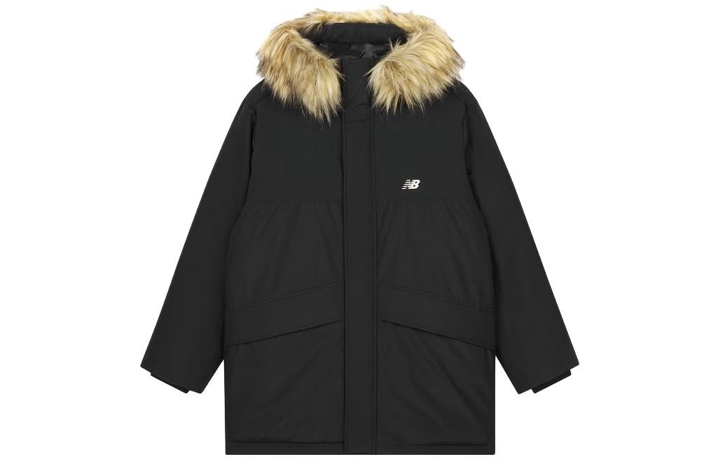 New Balance Warm Long Parka Jacket 'Black' AMJ33330-BK - 2