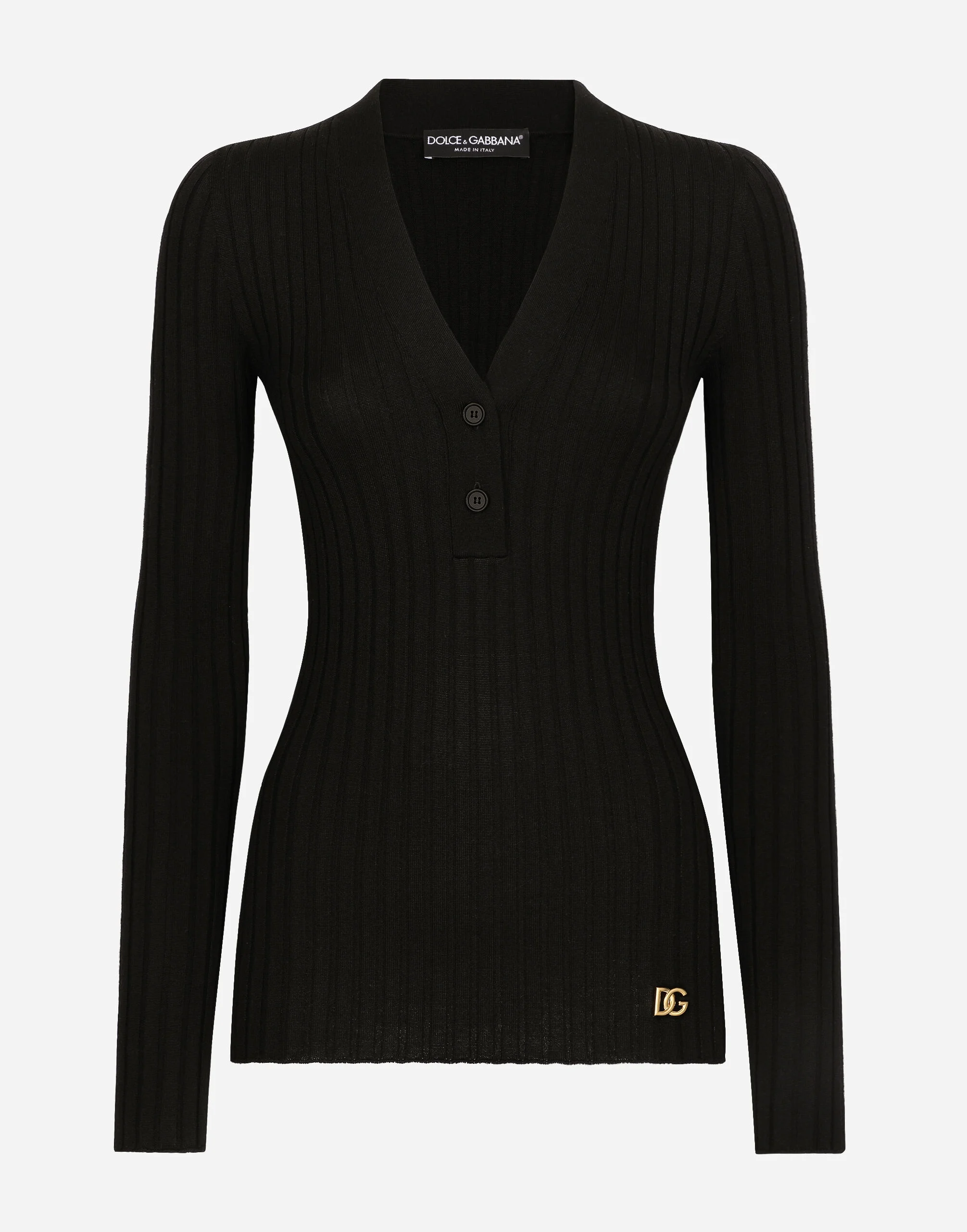 Wool flat-rib sweater - 1