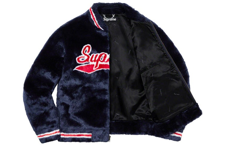 Supreme Supreme SS20 Week 1 Faux Fur Varsity Jacket SUP-SS20-026  