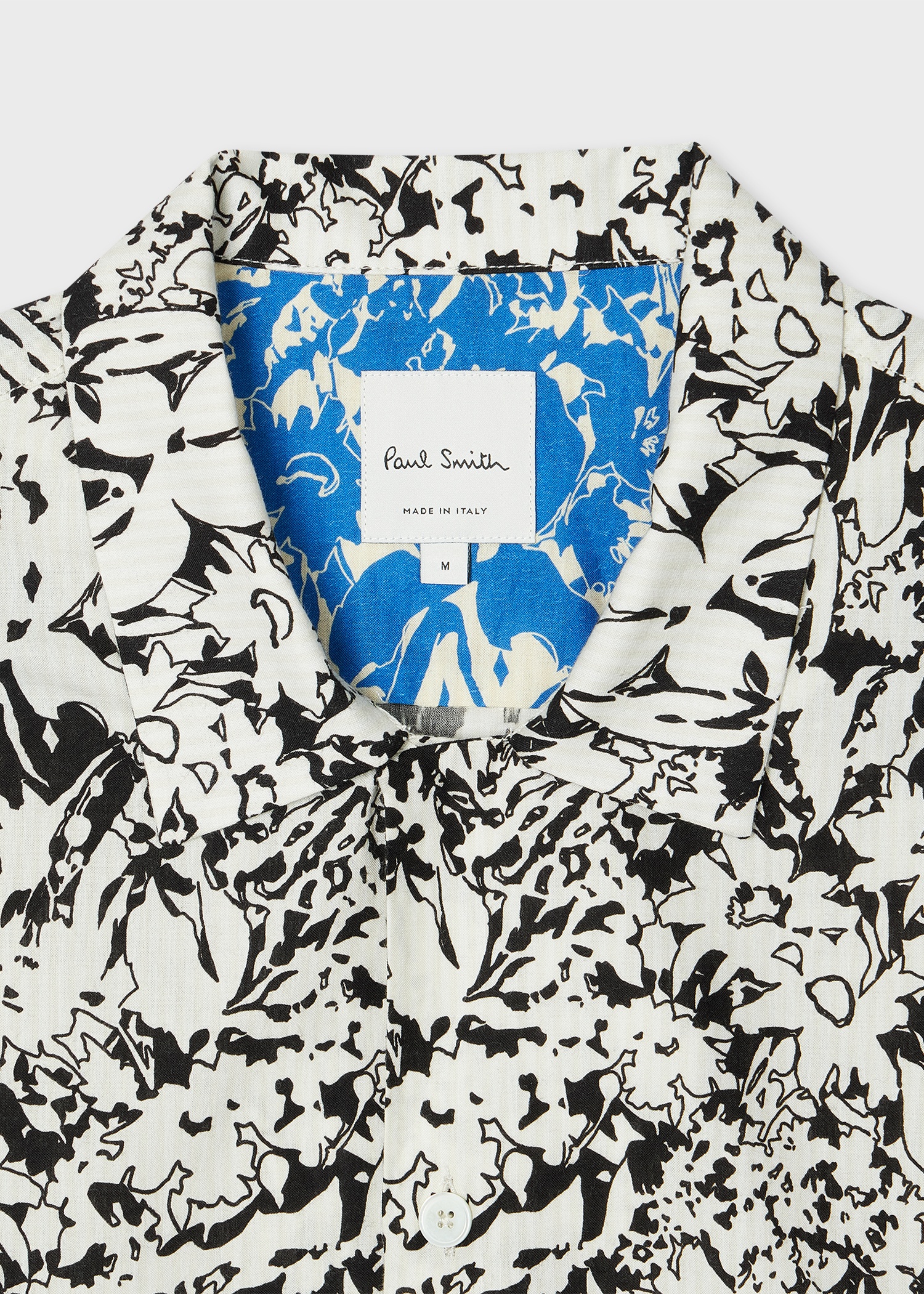 Black And White 'Avant Garden' Print Short-Sleeve Shirt - 3
