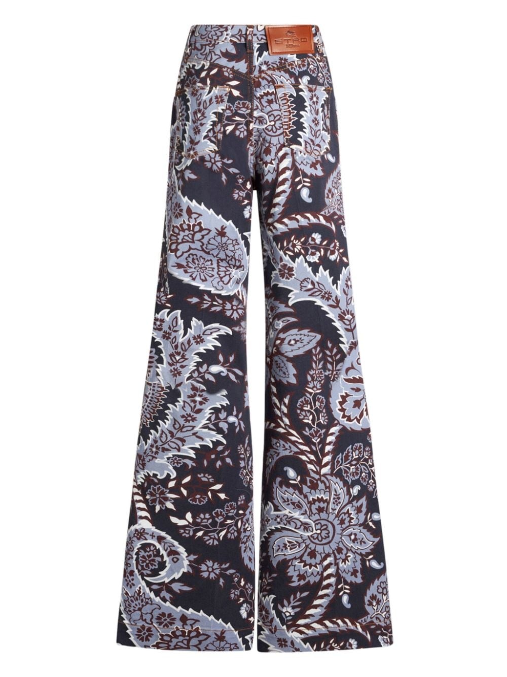 paisley-print flared jeans - 5