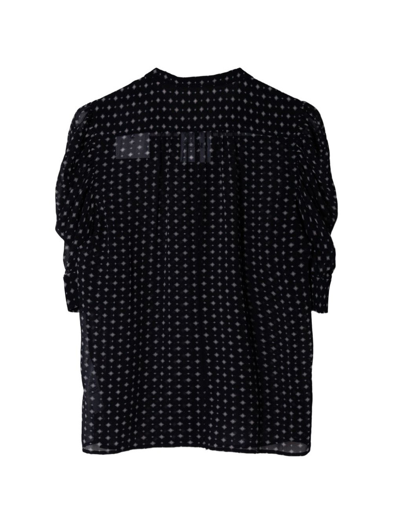 FRAME tie print top outlook