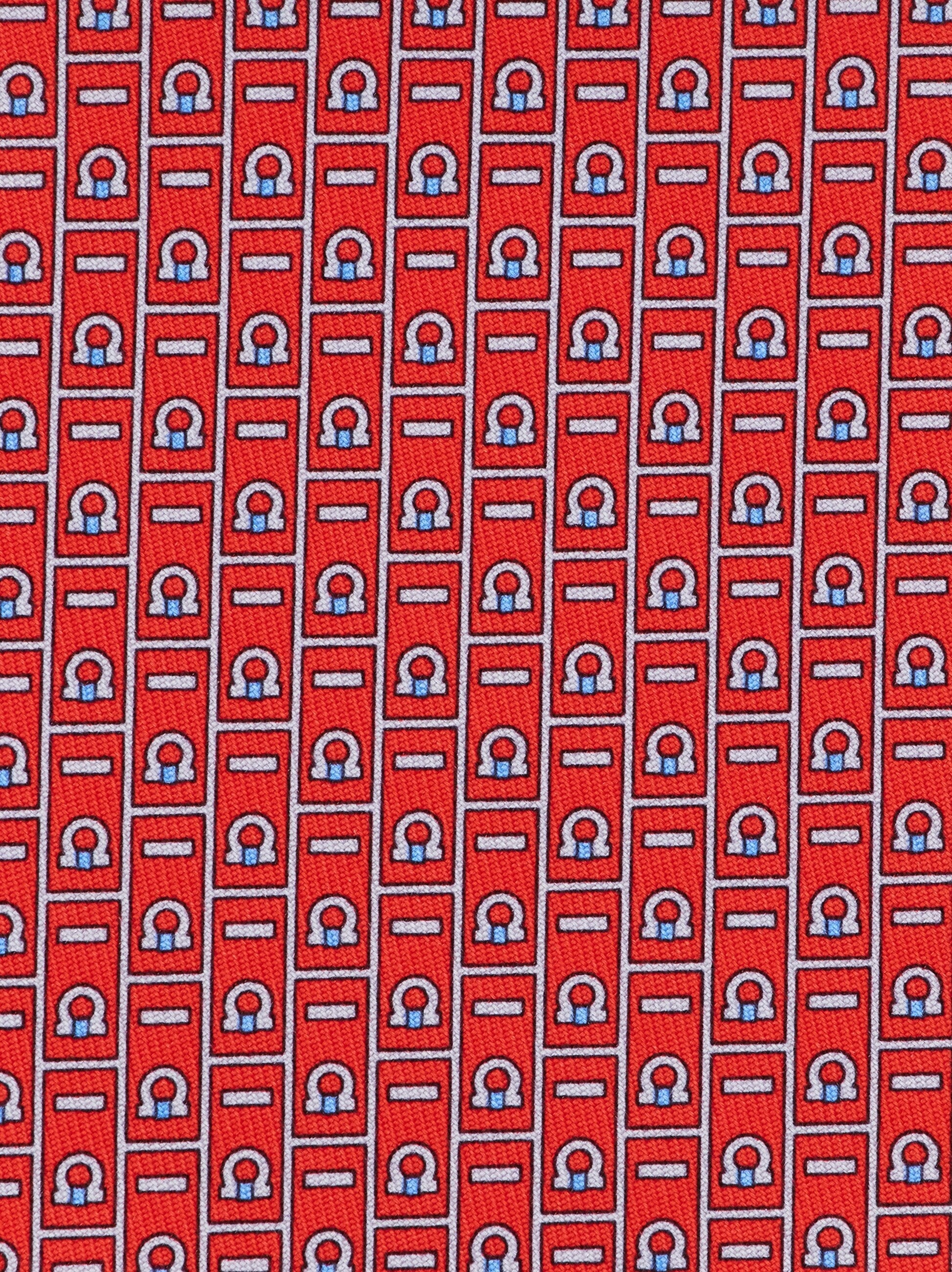 Gancini Monogram print silk tie - 2