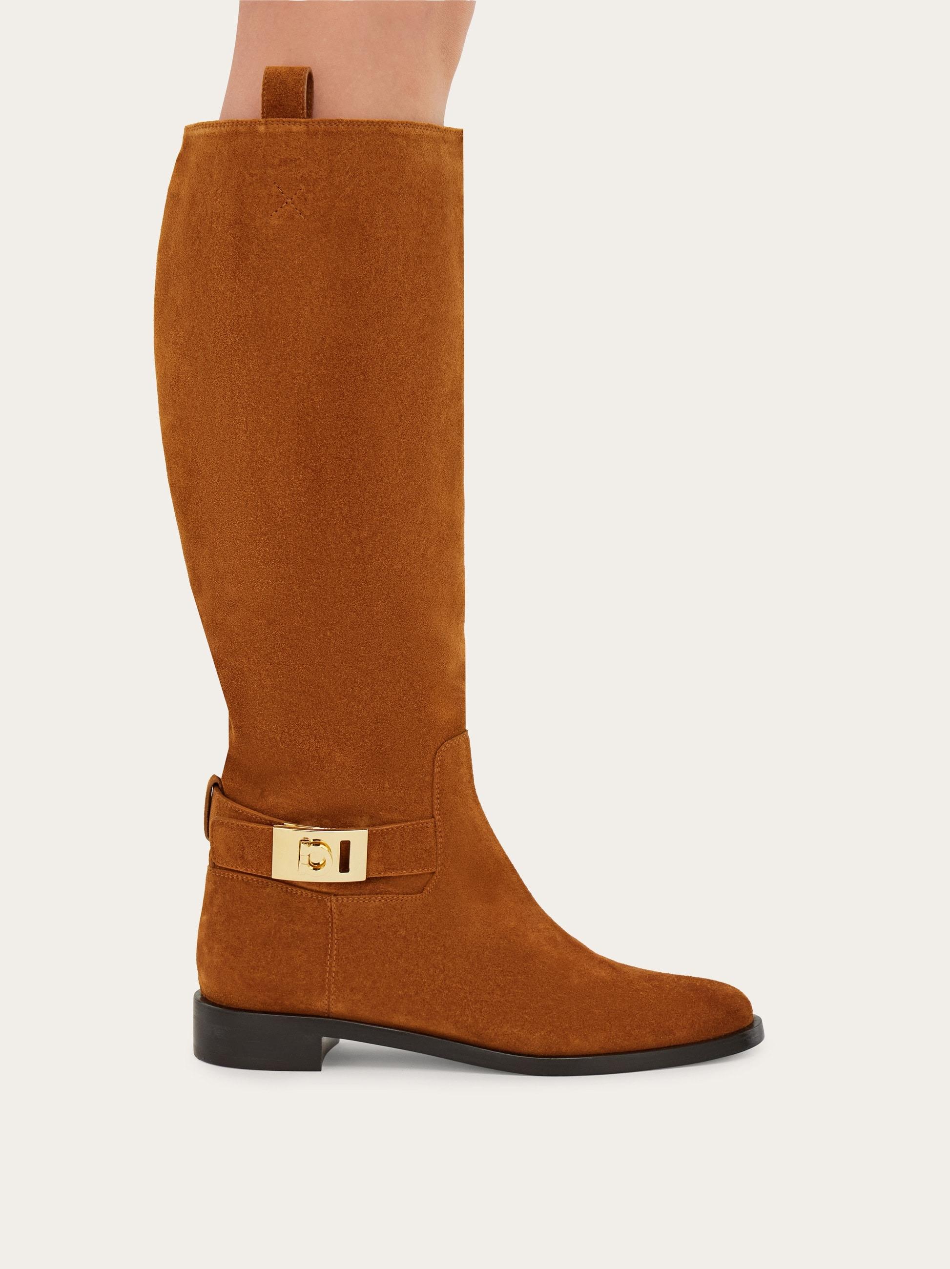 Knee high boot with Hug buckle detail - 4